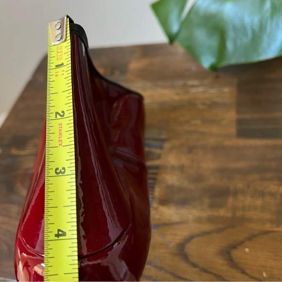Christian Louboutin Ron Ron Red Patent Leather Wedges EU41 $1095 Hardly Used!! - Picture 11 of 12
